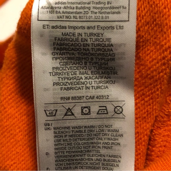 Adidas x Pharrell Williams Humanrace Yourh Orange Hoodie Breathe Thoughts - Picture 10 of 10